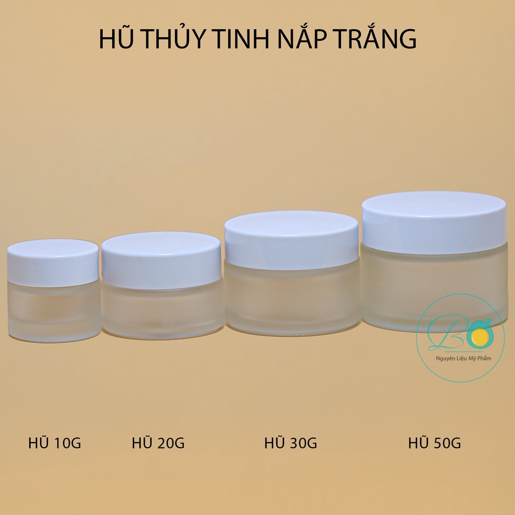 HŨ THỦY TINH NẮP TRẮNG