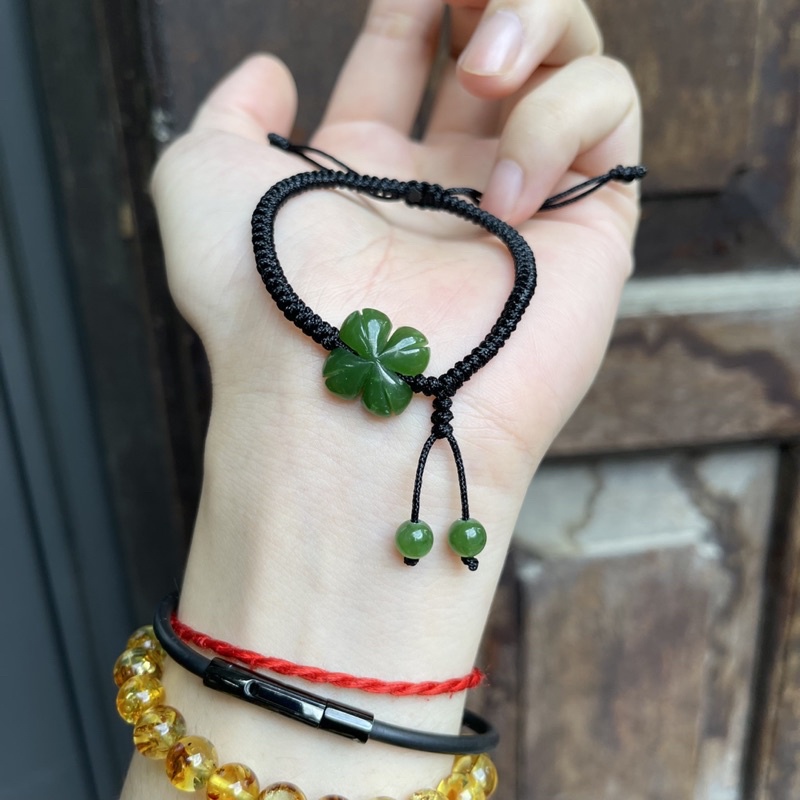 Vòng Tay Cỏ 4 Lá NgocBich ☯ Vòng Tay May Mắn ☯ May Mắn, Tài Lộc