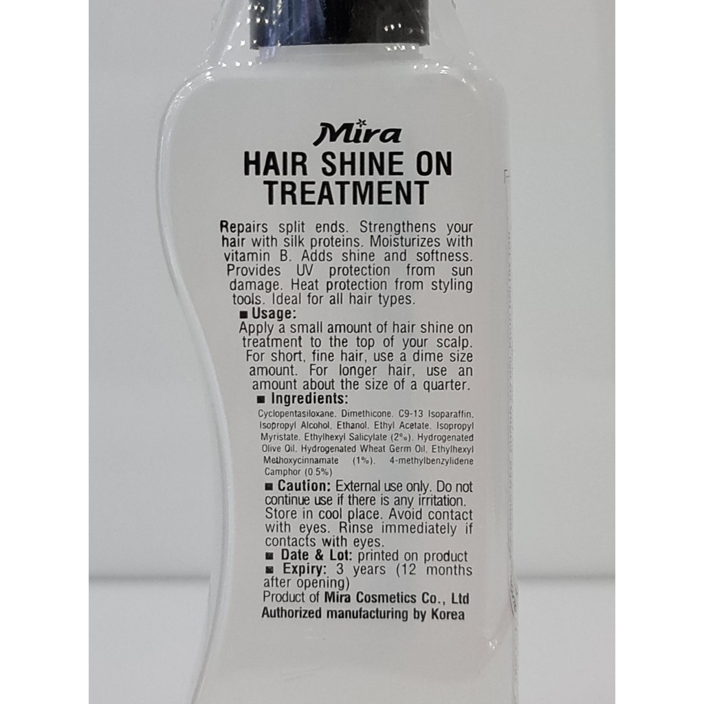 Tinh Chất Dưỡng Tóc Hư Tổn Do Uốn Duỗi Nhuộm Mira Hair Shine On Treatment 150ml Hàn Quốc