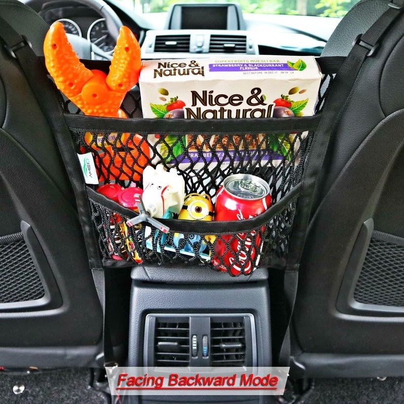 Túi lưới để đồ ô tô  Túi lưới treo ghế xe hơi - tháo lắp đơn giản