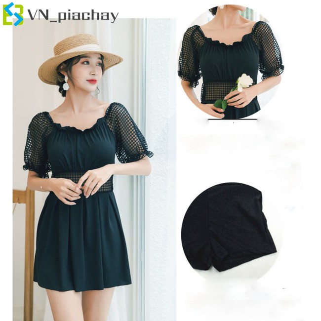 Đồ Bơi Một Mảnh Tay Ngắn Màu Trơn Gợi Cảm Cho Nữ | BigBuy360 - bigbuy360.vn