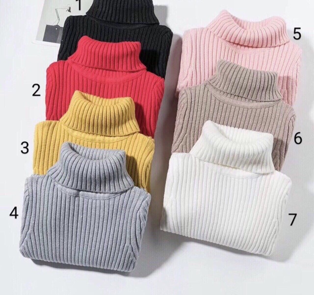 Áo len cổ cao siêu đẹp size nhí cho bé 10-25kg