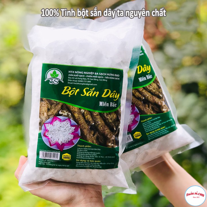 Bột Sắn Dây Miền Bắc Nguyên Chất – gói 500gr – Nông sản sạch - 00029