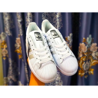 Giày thể thao Sneaker Superstan tem Bạc NH01
