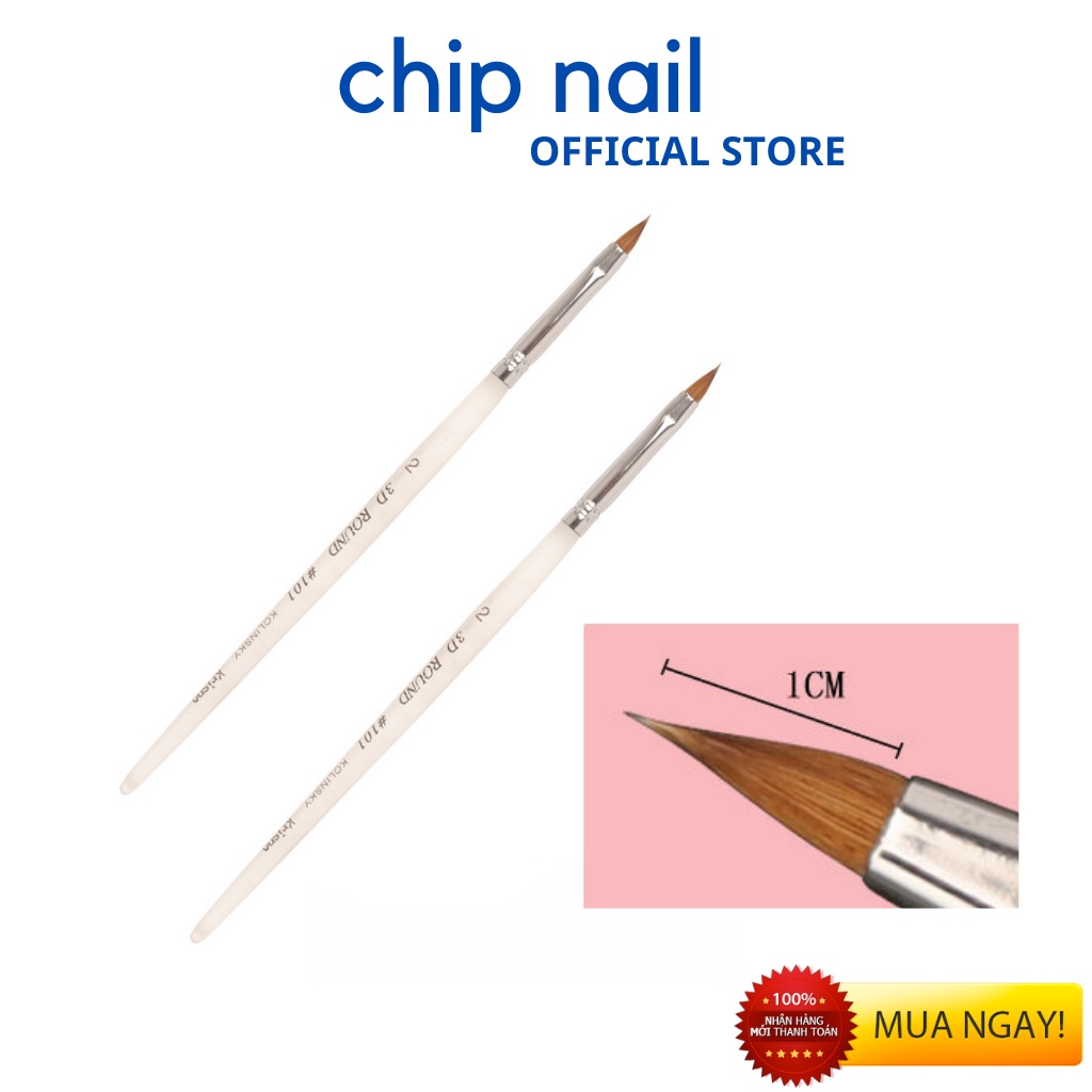 Cọ đắp hoa số 2(cán trong suốt) [sẵn hàng]