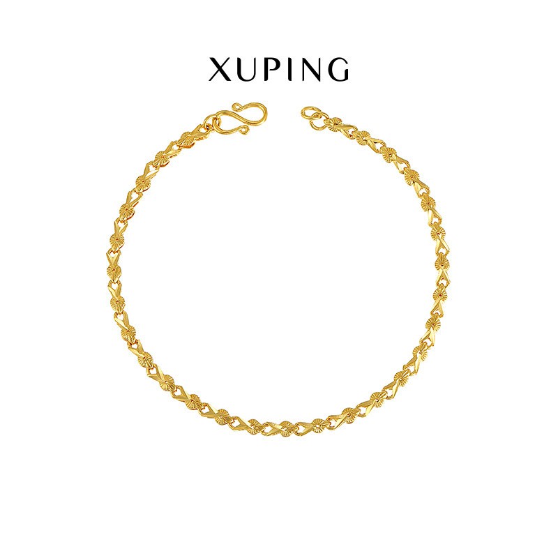 Lắc Tay Nữ Mắc Hình Trái Tim, Mạ Vàng 23K Cao Cấp - XPLT19
