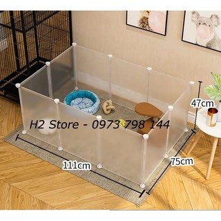[TẶNG CHỐT] QUÂY CHUỒNG CHÓ, MÈO, TẤM NHỰA TRONG, LƯỚI SẮT, THÉP nhiều màu