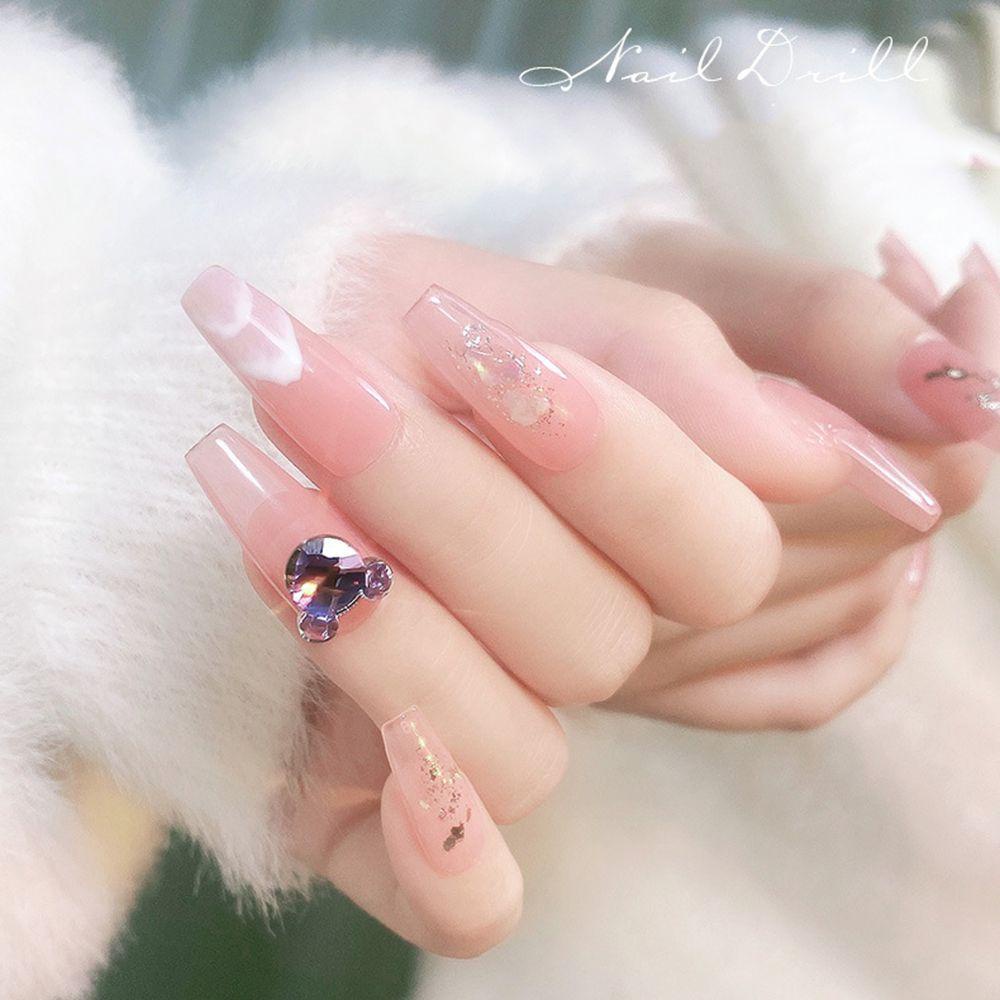 Lọ Phụ Kiện Trang Trí Móng Tay Nghệ Thuật|Phụ Kiện Trang Trí Móng Tay Bằng Thủy Tinh Nhiều Màu Sang Trọng|Túi Đeo Chéo Hình Dạng Độc Đáo Cá Tính Cho Nữ