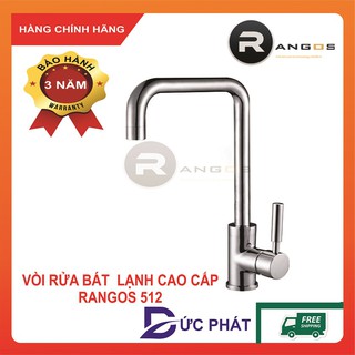 Vòi rửa bát nóng lạnh cao cấp,voi rửa bát cắm chậu Rangos RG-512