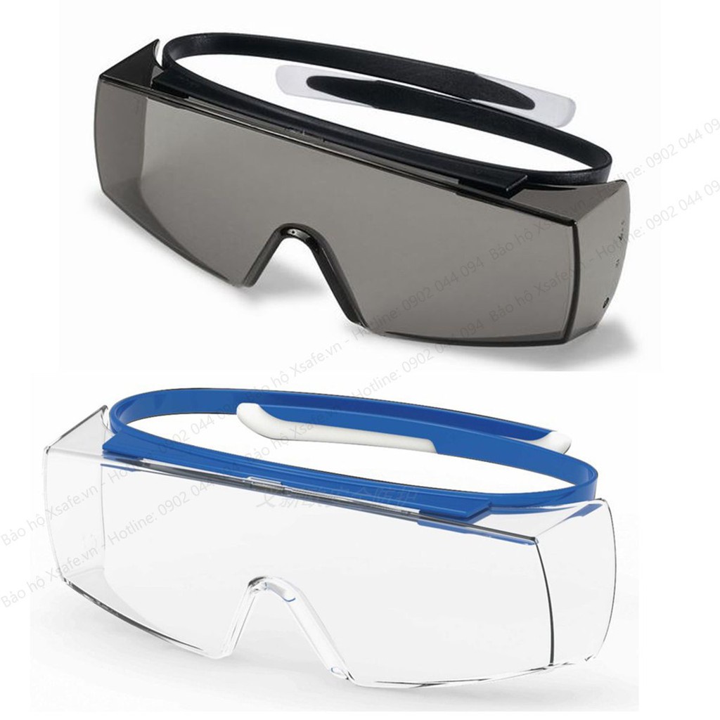 Kính bảo hộ super OTG Uvex 9169081 Mắt kính đeo ngoài kính cận, chống trượt, chống chói, hơi sương, chống trầy xước