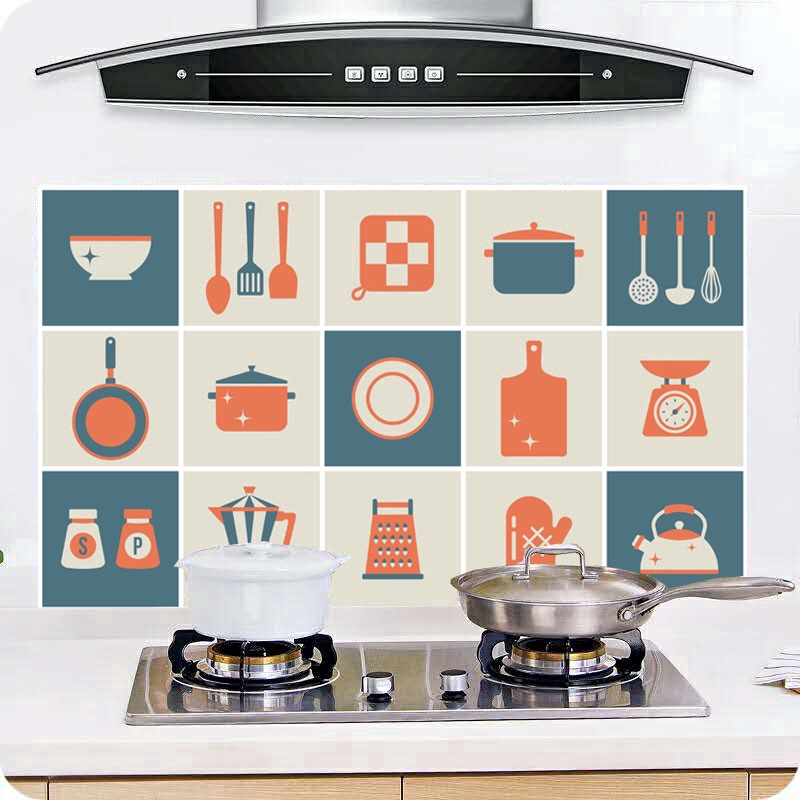 Nhãn dán hình thú cưng dễ thương chống dầu chịu nhiệt cao 45x75cm