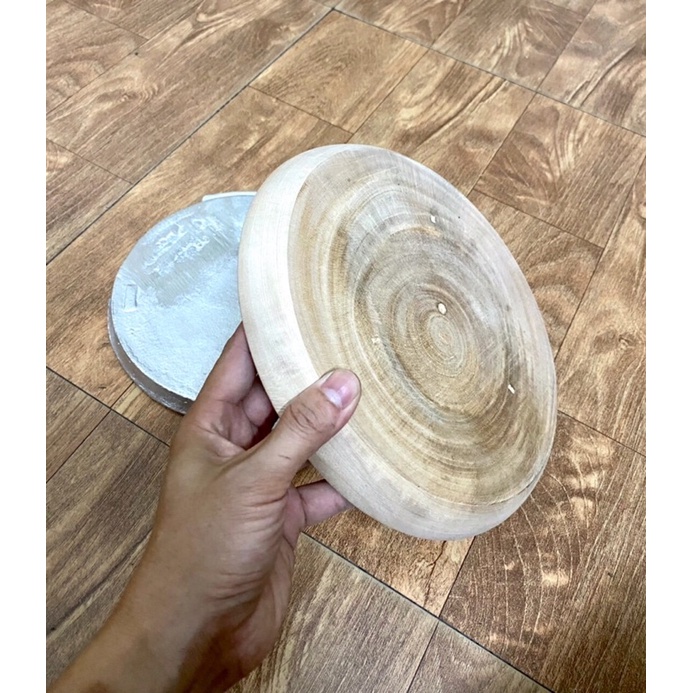 Chảo gang kèm đế gỗ size 20 và 22cm làm bò né, bánh mỳ chảo