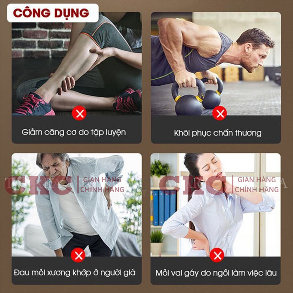 Máy đấm lưng - Máy massage cầm tay 6 chế độ mát xa cổ vai gáy đánh tan mỡ bụng dễ dàng mang theo-CKC