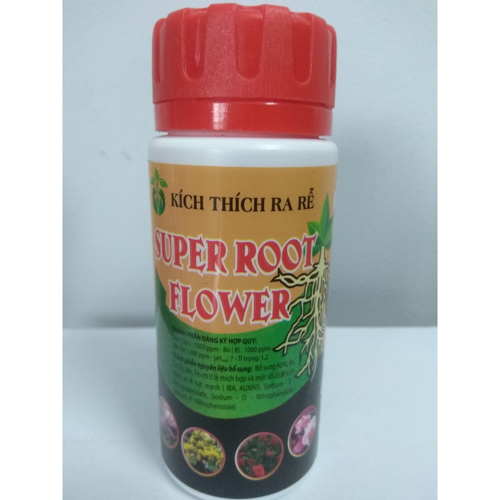 Phân bón vi lượng kích ra rễ SUPER ROOT FLOWER - chai 100ml TD