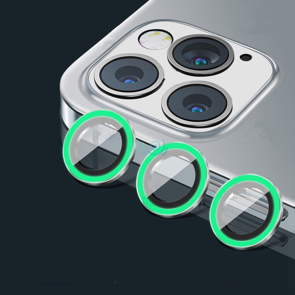 Ốp Điện Thoại Mặt Kính Cường Lực Dạ Quang Bảo Vệ Camera Cho Iphone 12 Pro Max 11 Pro Max 12mini 11 / 12pro