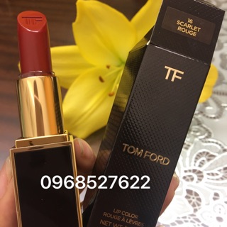 Son TomFord 16 Scarlet Đỏ Trầm Fullsize [Hàng Auth Kèm Bill]