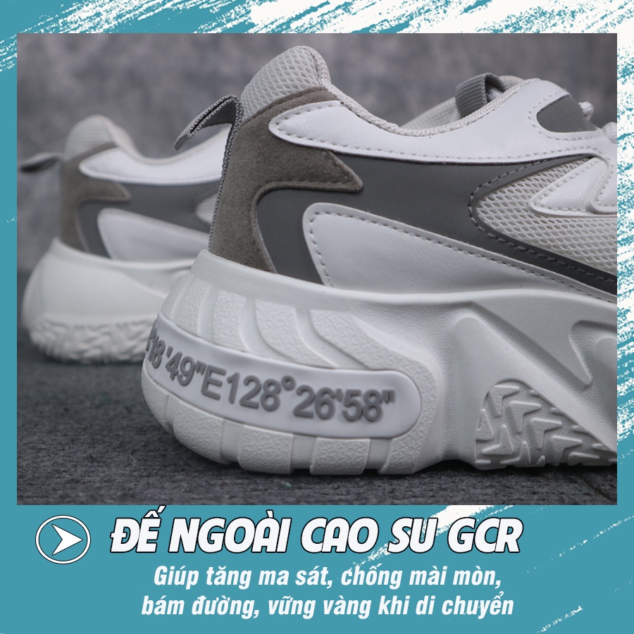 💥 Giày Sneaker bản thịnh hành phối 2 màu V03 Free Match tăng chiều cao 6 cm.