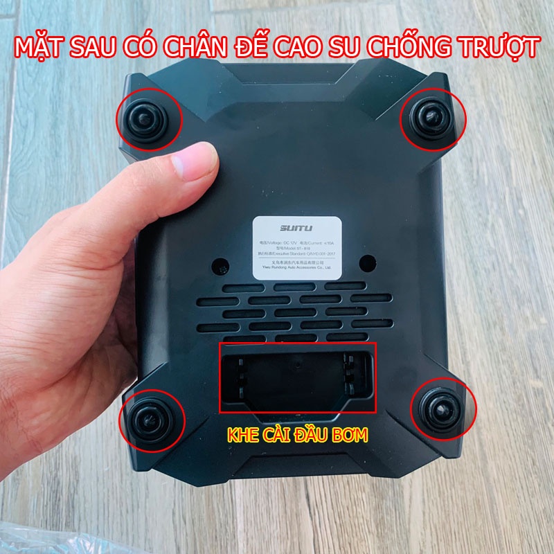 Bơm Lốp Ô Tô, Xe Hơi Điện Tử Tự Ngắt 12V Nhỏ Gọn Bơm Xe Máy, Xe Đạp – Bảo Hành 12 Tháng