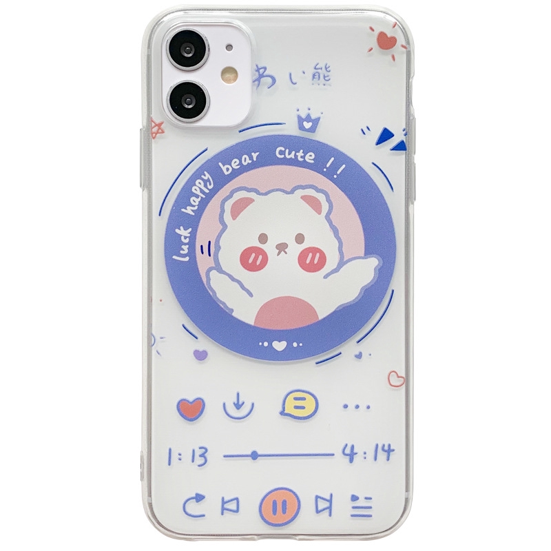 Ốp điện thoại trong suốt xinh xắn cho iPhone 11pro 7 / 8plus x r xsmax | BigBuy360 - bigbuy360.vn