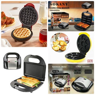[GIÁ SỈ]  MÁY NƯỚNG BÁNH DASH - MÁY LÀM BÁNH HOTDOG SOKANY, HÌNH THÚ, HÌNH CÂY NIKAI [SALE]