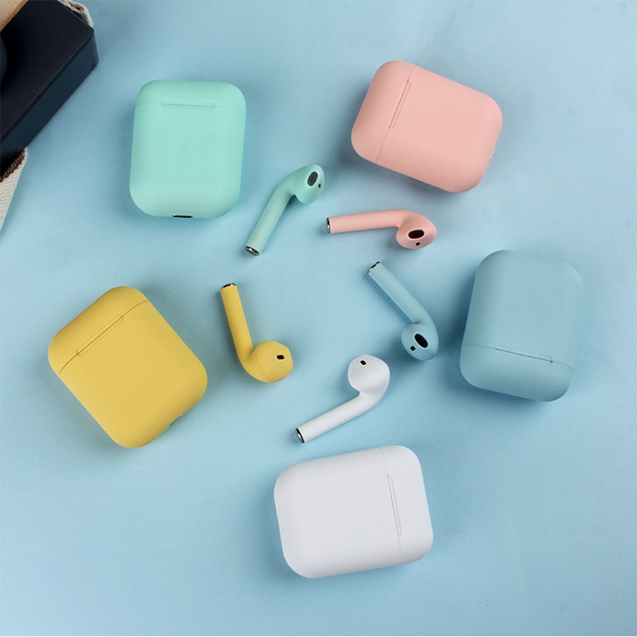 Tai nghe bluetooth không dây Inpods 12 TWS cảm ứng điều khiển cảm biến âm thanh cho Android iOS