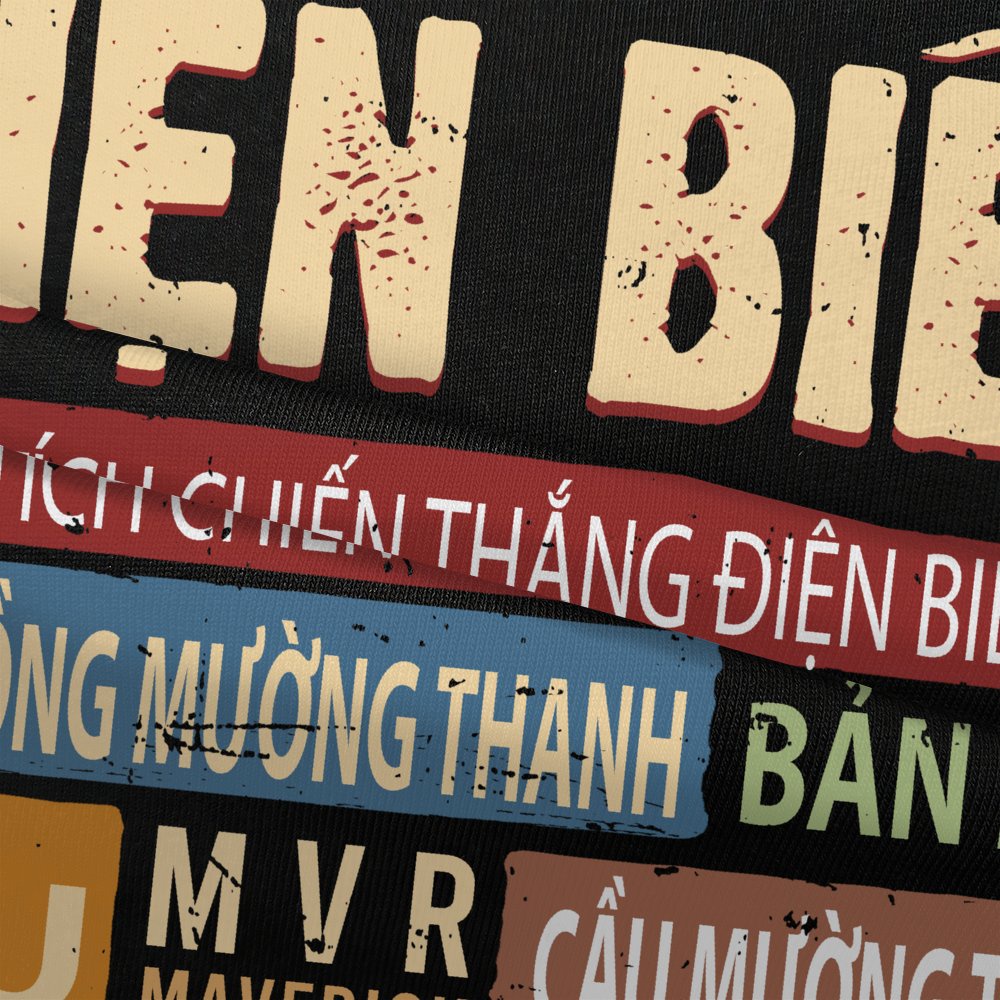 Áo thun Điện Biên form rộng unisex người Dien Bien ao cặp gia đình phông cotton fact under localbrand MVR BB4139