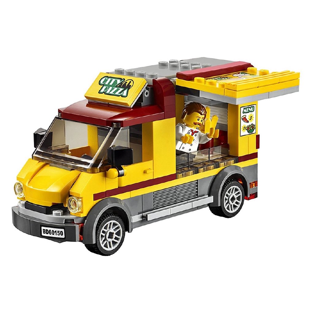 Mô Hình Lego City - Xe Pizza 60150 (249 Mảnh Ghép) Cho bé