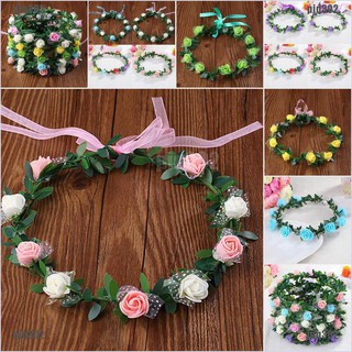 Vòng Hoa Hồng Trang Trí Tóc Cô Dâu Sành Điệu 302