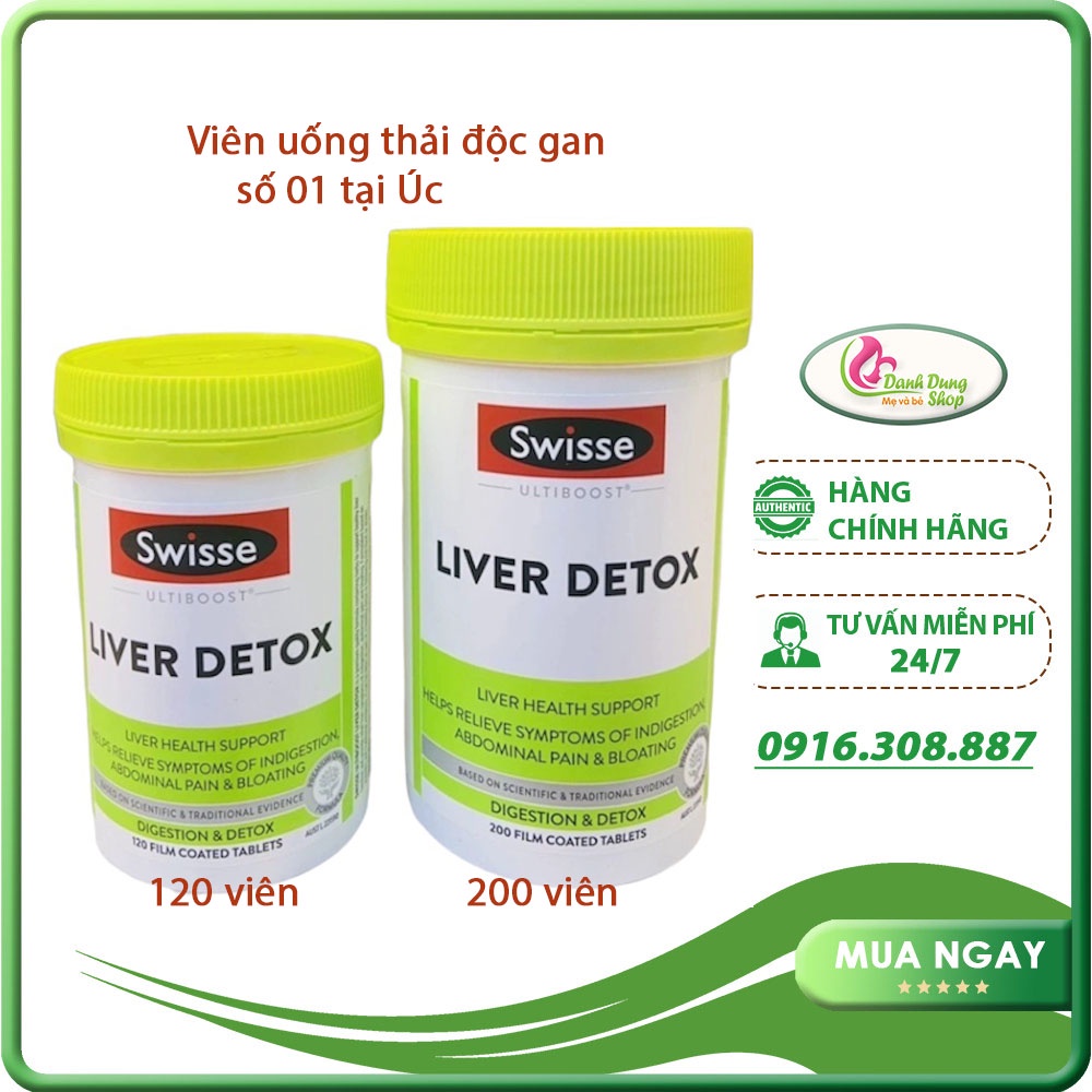 Viên Uống Hỗ Trợ Thải Độc Gan Swisse Liver Detox Úc