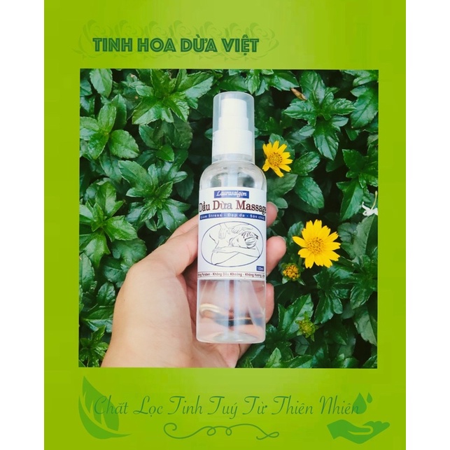 [ Deal Hot] 100ml Dầu dừa Massage Cho Mẹ Bầu và Em bé - Dầu massage ngăn ngừa và giảm rạn da