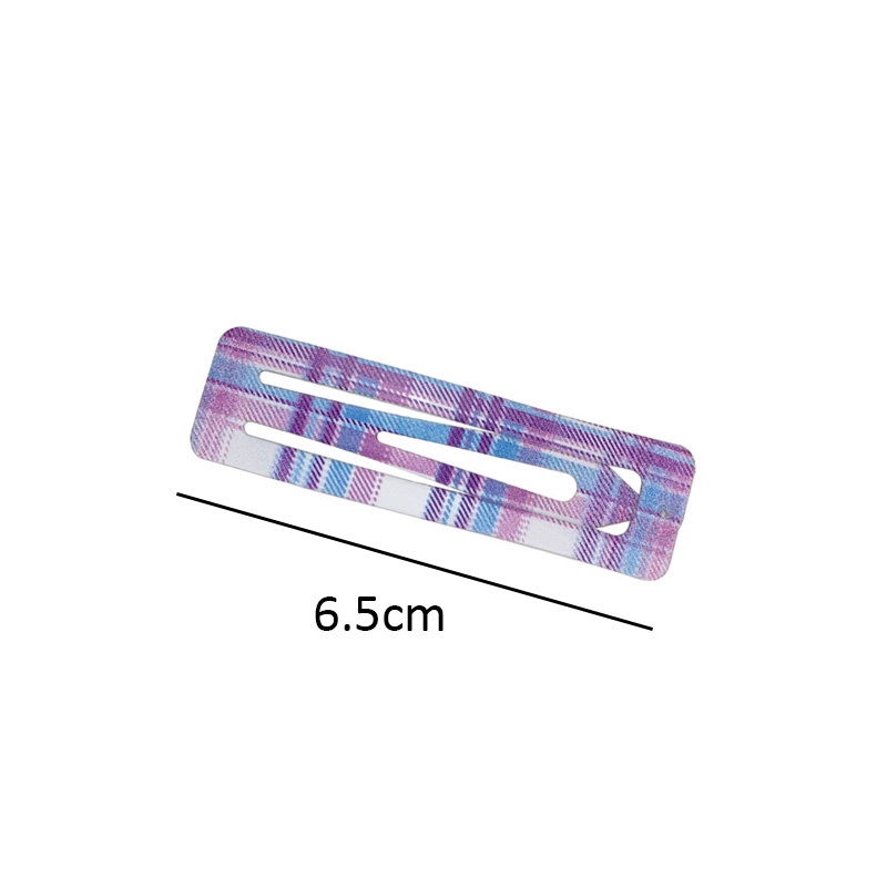 Kẹp tóc vải sọc ca rô cho bé gái