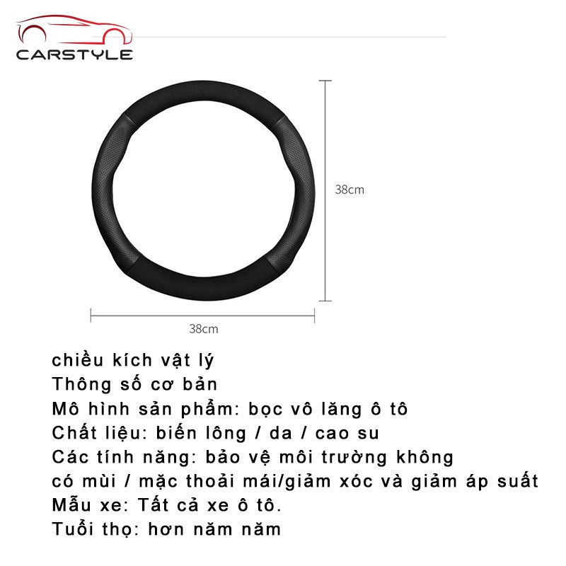 For Vinfast Bọc vô lăng da bò thật ô tô cao cấp đẹp Vinfast Fadil Vinfast Lux a2.0 Vinfast sa a Vinfast Klara S Vô Lăng Xe Ô tô