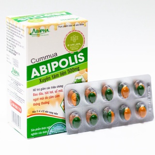 Cummua ABIPOLIS (Xuyên tâm liên 500mg kết hợp Keo ong)