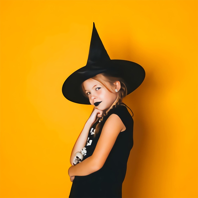 Nón Phù Thủy Màu Sắc Xinh Xắn Cho Bé Hóa Trang Halloween