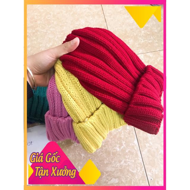Mũ Len Gân Vintage Phong Cách Hàn Quốc