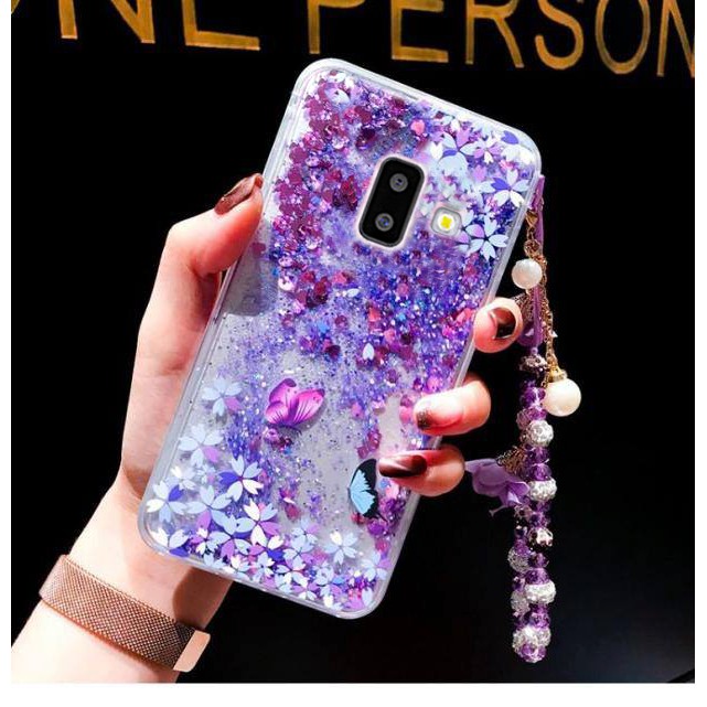 Ốp Samsung J5 2015 J5 2016 Note 10 A3 2016 Note 5 J7 Plus A9Pro 2016 A5 2017 A9 2018 S10 S8 S9 Nhũ Hoa đào