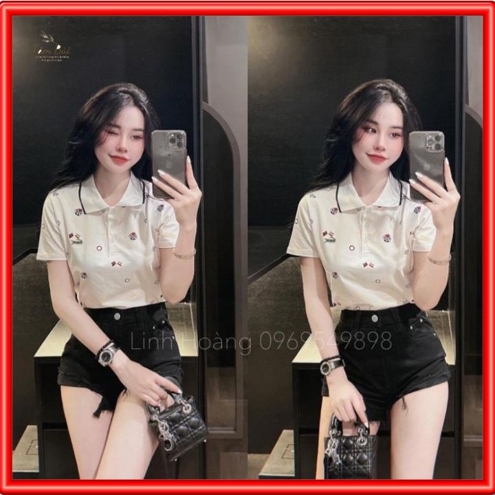 , Áo polo cá sấu in họa tiết, Áo thun polo cá sấu in họa tiết, Chất siêu mát.