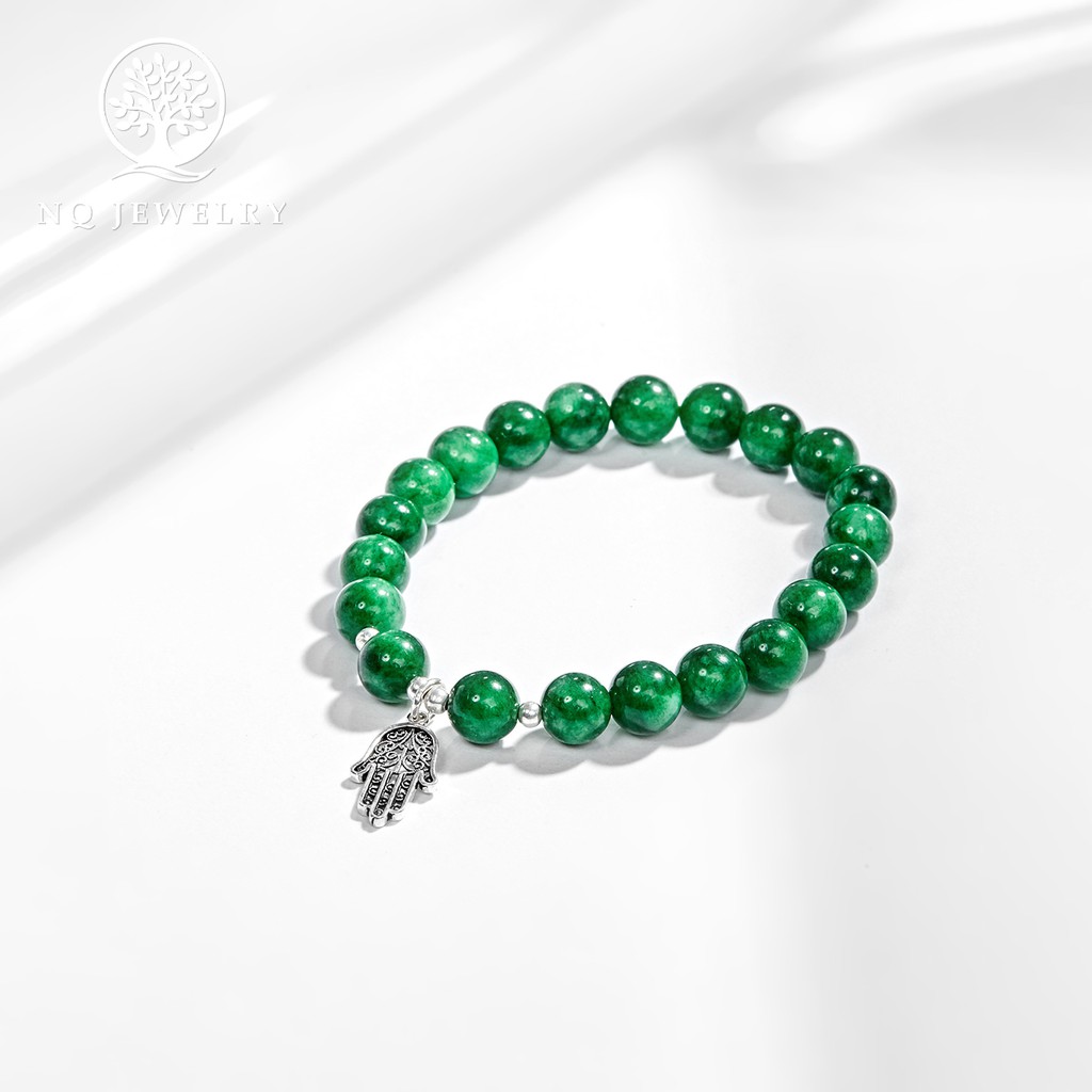 Vòng tay phối charm bàn tay hamsa - NQ Jewelry