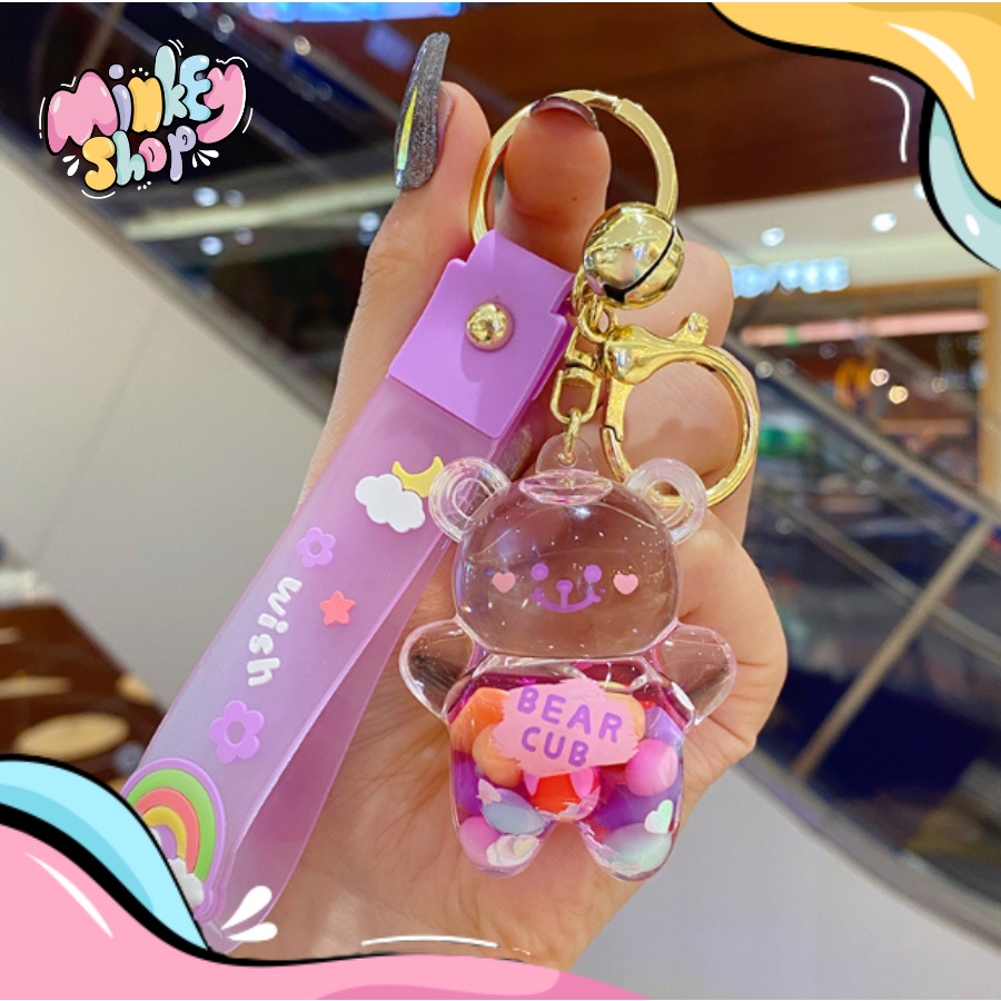 Móc Khóa Đẹp Hình Gấu Cute phụ kiện Túi Xách dễ thương -Minkey