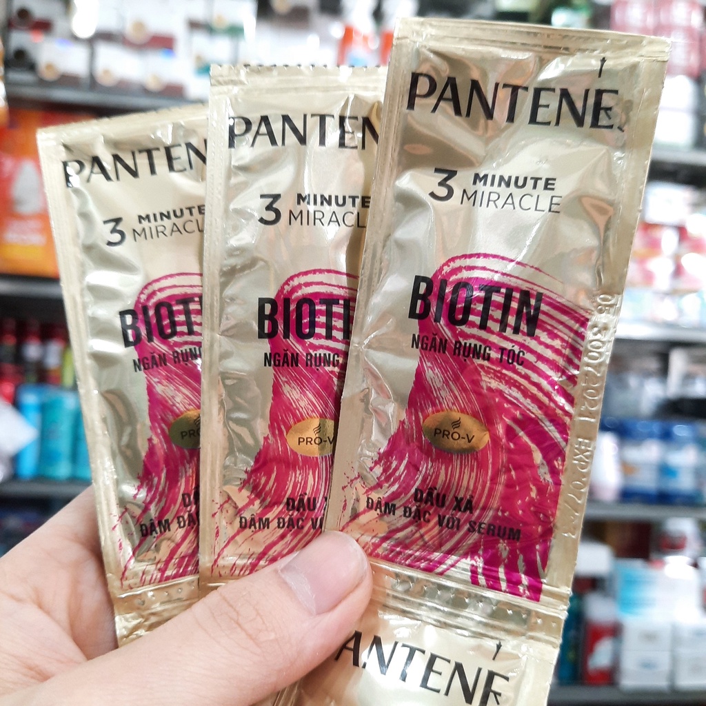 1 Dây Kem Xả Pantene 3 Phút Diệu Kỳ Ngăn Rụng Tóc 6ml/12g