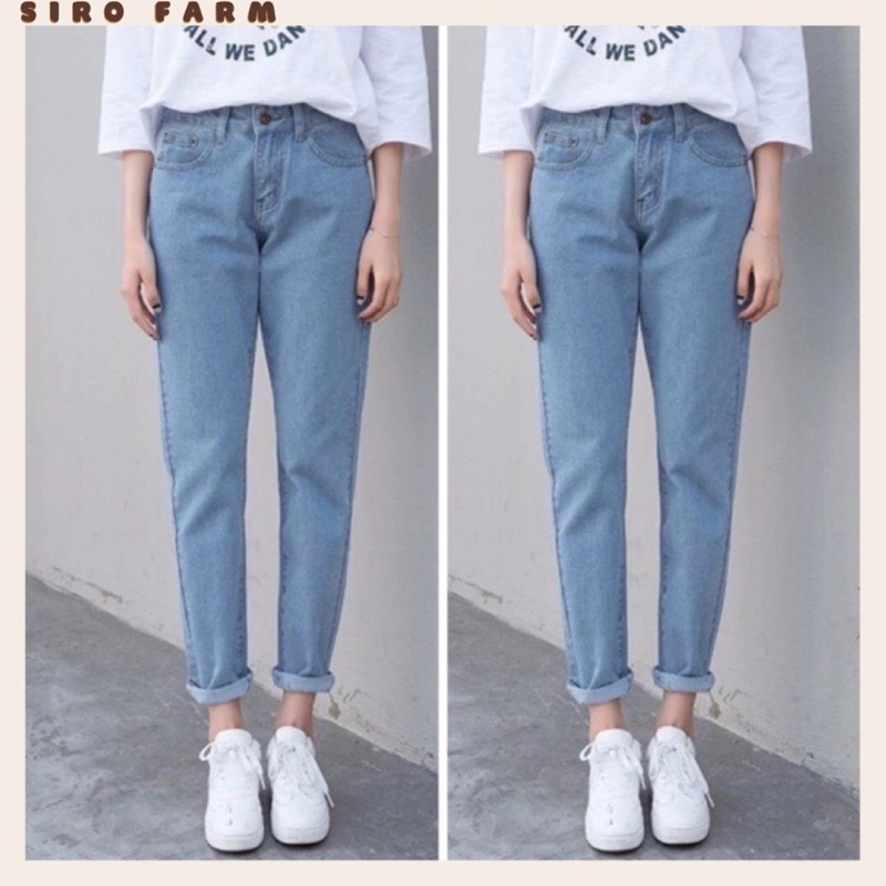 QUẦN JEAN BAGGY TRƠN XANH