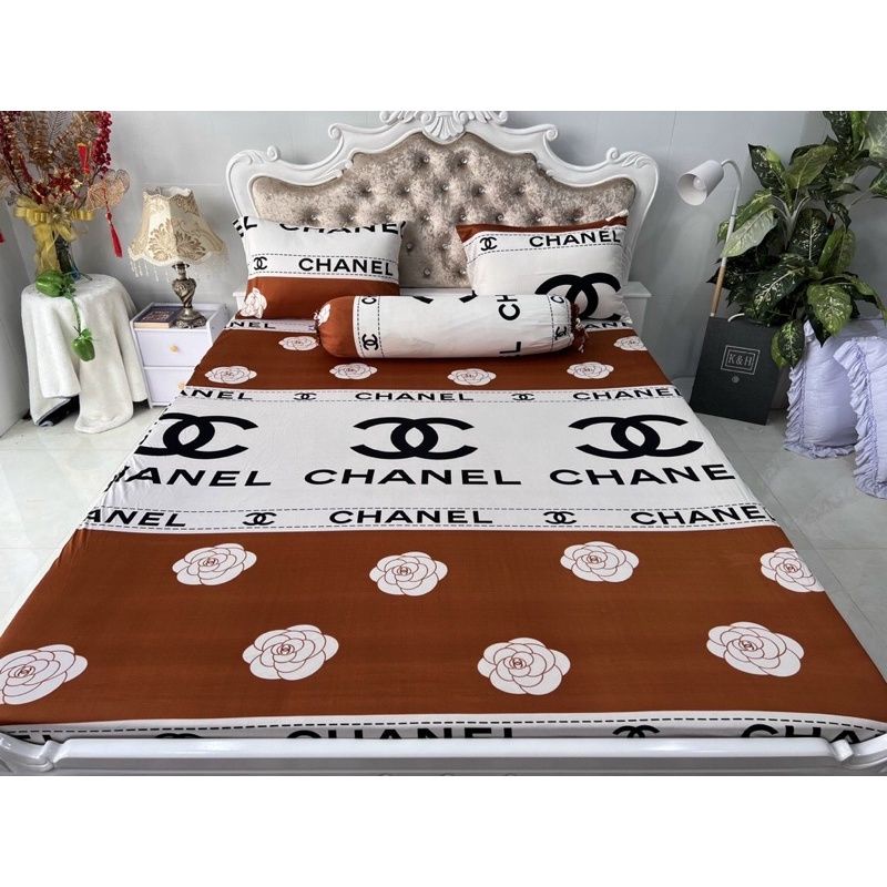Bộ Drap thun Hàn Quốc mẫu CHANEL 5 màu