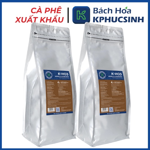 Combo 2 túi cà phê rang xay xuất khẩu K-HO3 500g KPHUCSINH - Hàng Chính Hãng