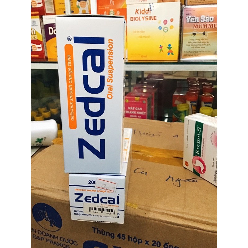 Siro ZEDCAL : calcium, magnesium, zinc... 200ml | BigBuy360 - bigbuy360.vn