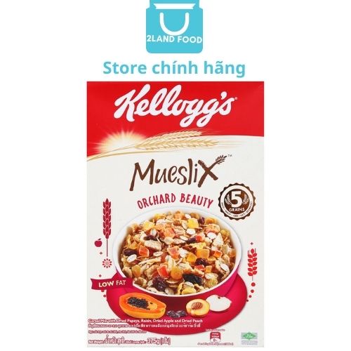 Bánh / Ngũ cốc ăn sáng Kellogg’s Mueslix Orchard Beauty - Hộp 375g