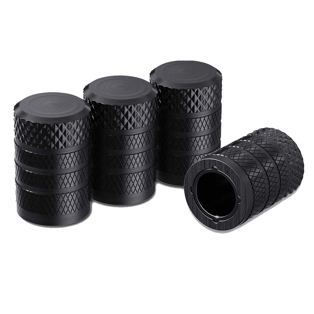 Bộ 4 Nắp Van Bánh Xe Hơi/Xe Máy/Xe Đạp Bằng Nhôm Chống Bụi