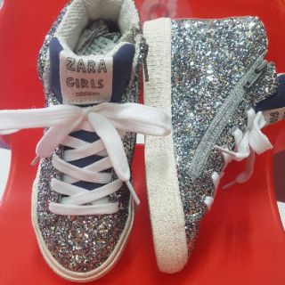 GIÀY ZARA - POMPOM HIGH TOP SNEAKER