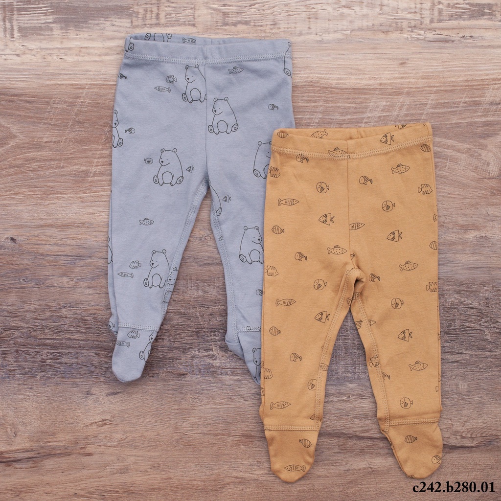 Quần dài cotton liền bàn tiện lợi thời trang cho trẻ em COLORISTA