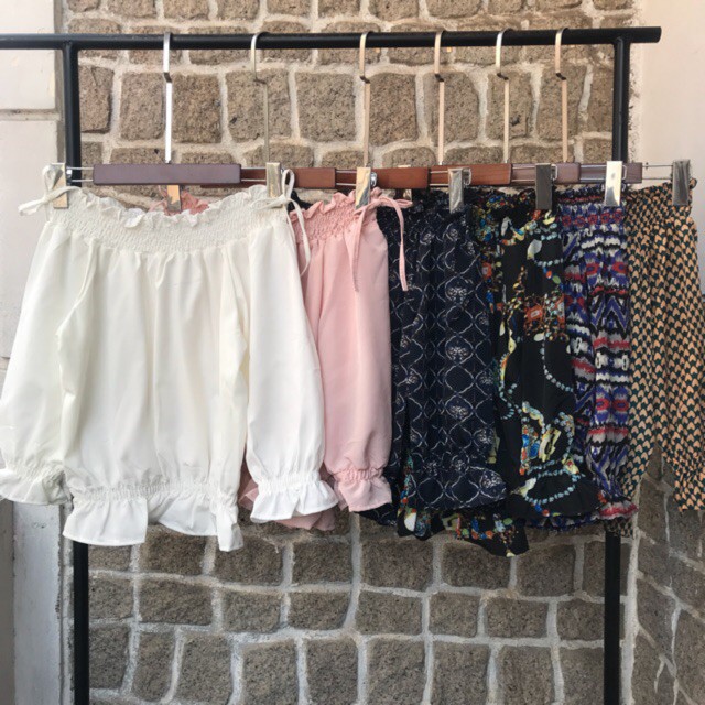 [freesize &lt;60kg] ÁO LỆCH VAI NỮ NHIỀU MÀU