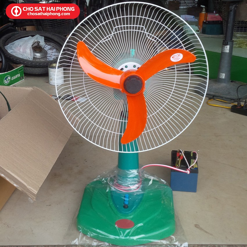 Quạt đứng 12V chạy bình ắc quy - Chợ Sắt Hải Phòng Online